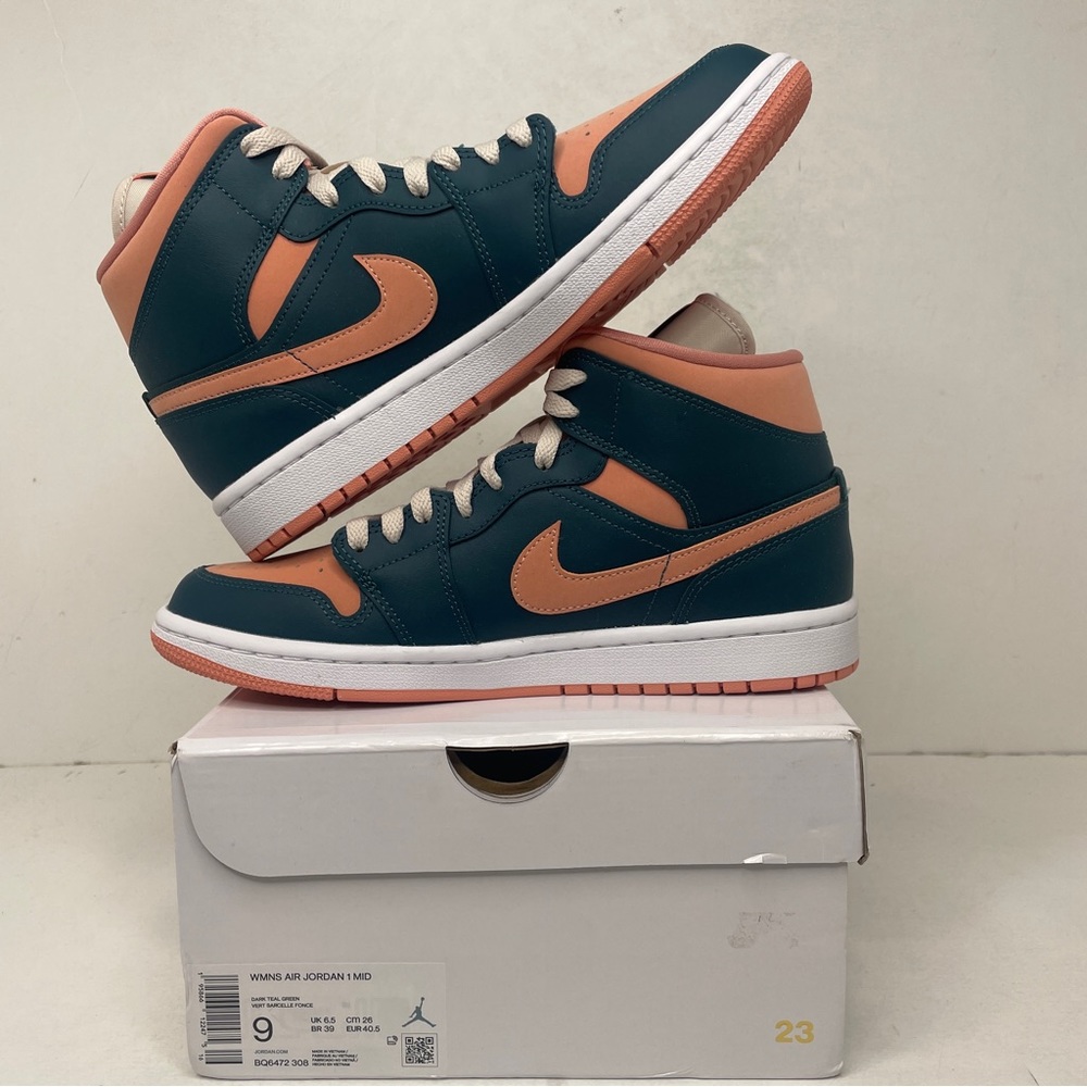 Nike Air Jordan 1 Retro Mid WMNS “Dark Teal” 2023 - Picture 3 of 4